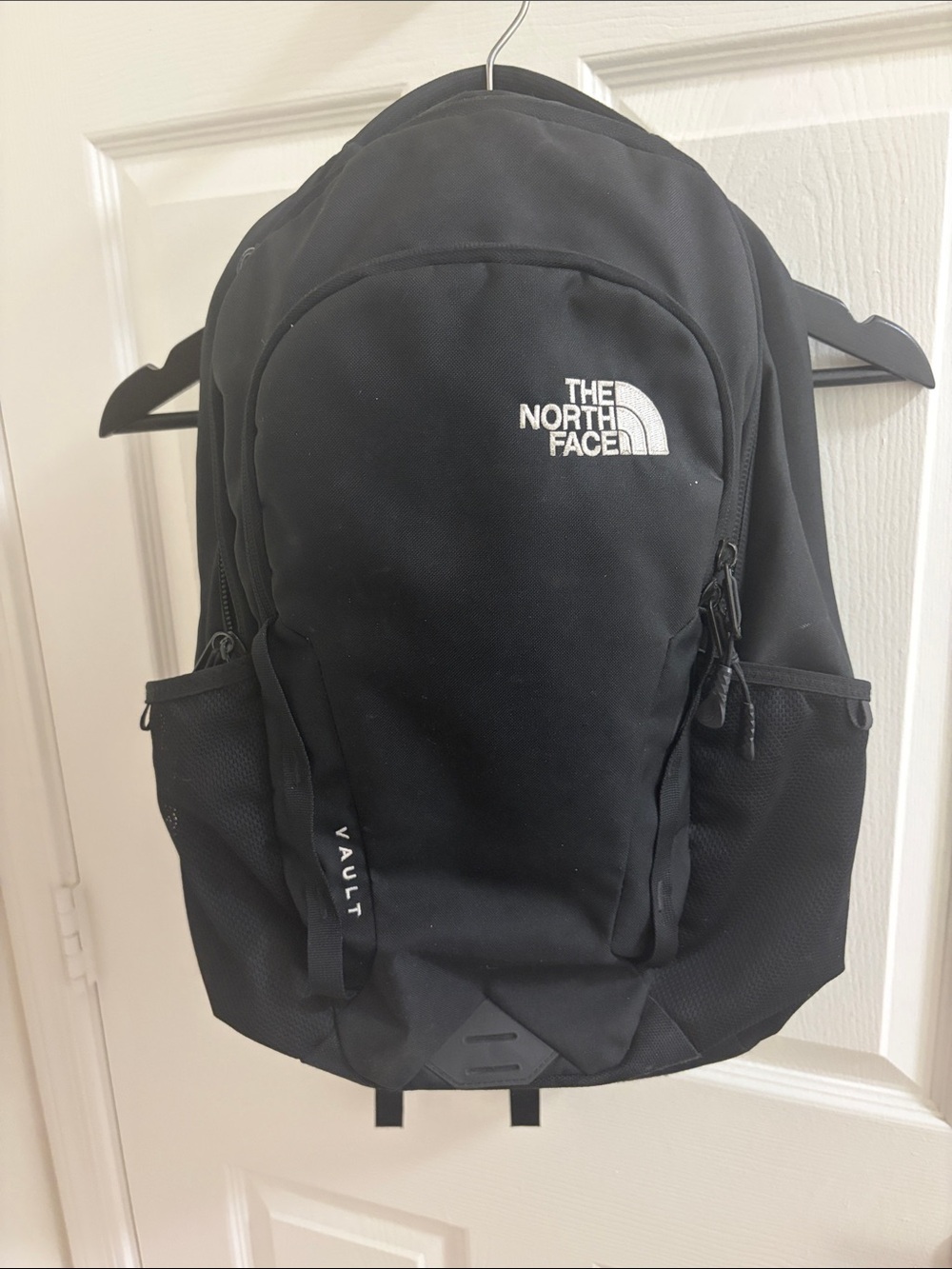 The North Face Black Vault Backpack with Logo